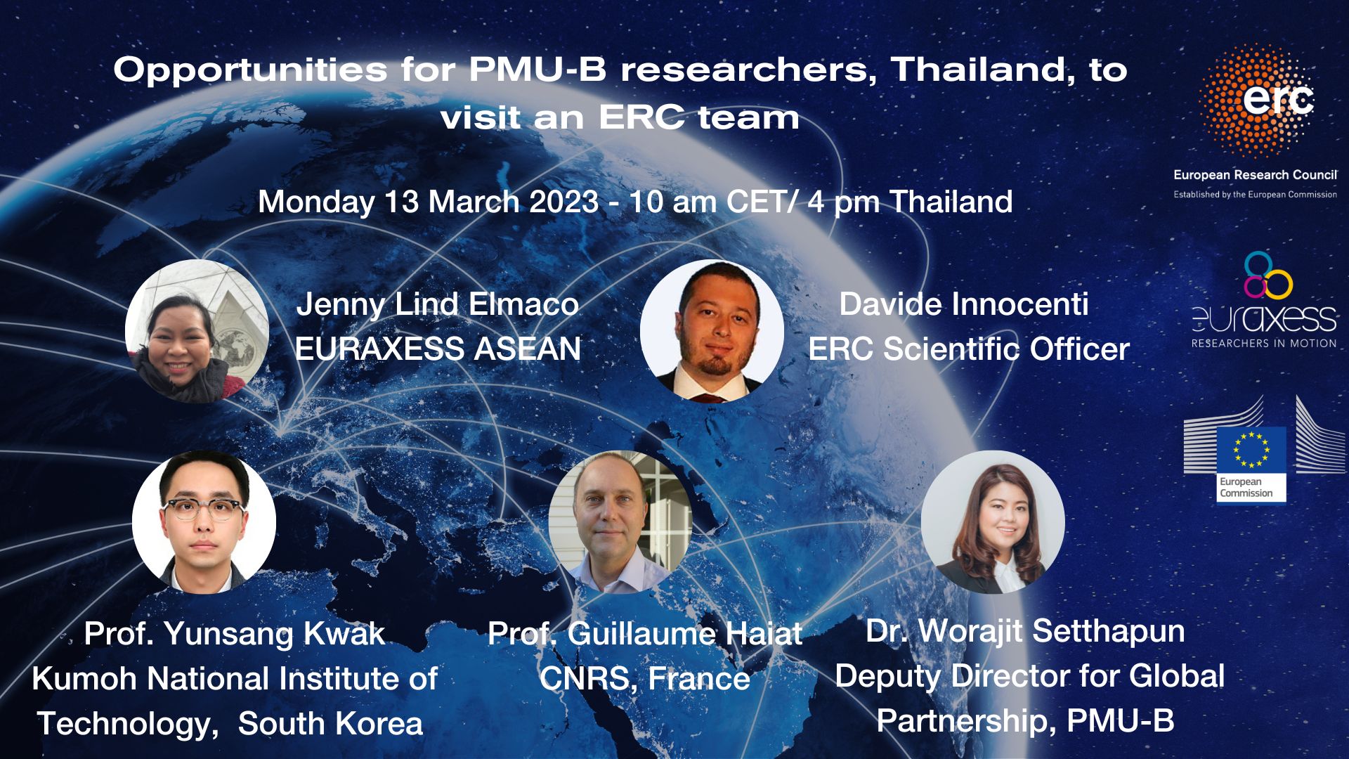 Opportunities For PMU-B Researchers, Thailand, To Visit An ERC Team ...