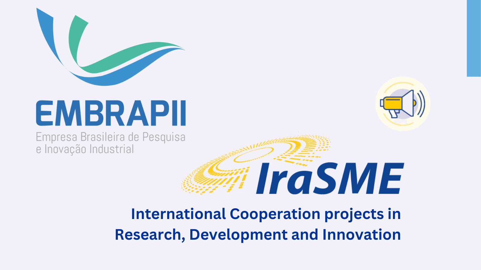 Embrapii - IraSME call for International Cooperation projects in ...