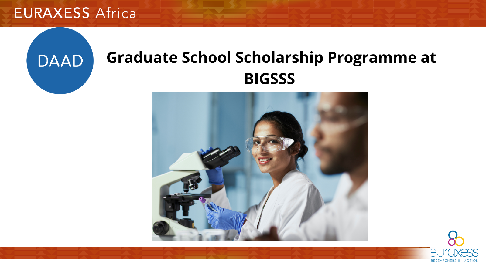 DAAD Graduate School Scholarship Programme At BIGSSS | EURAXESS