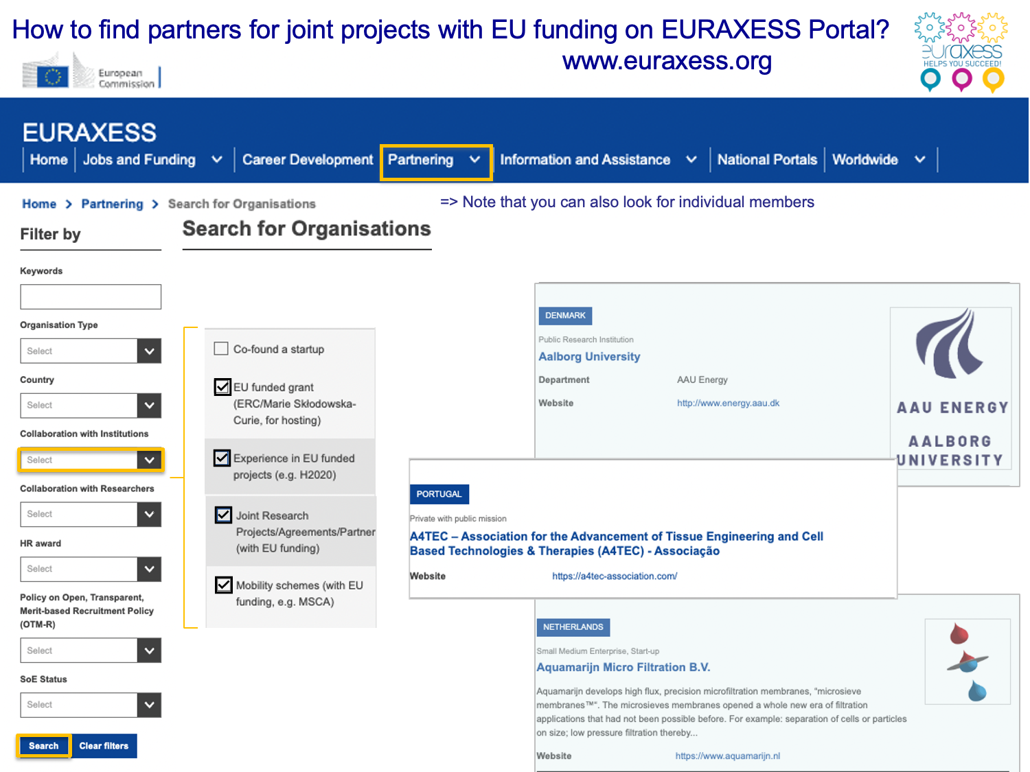 EURXESS Partner