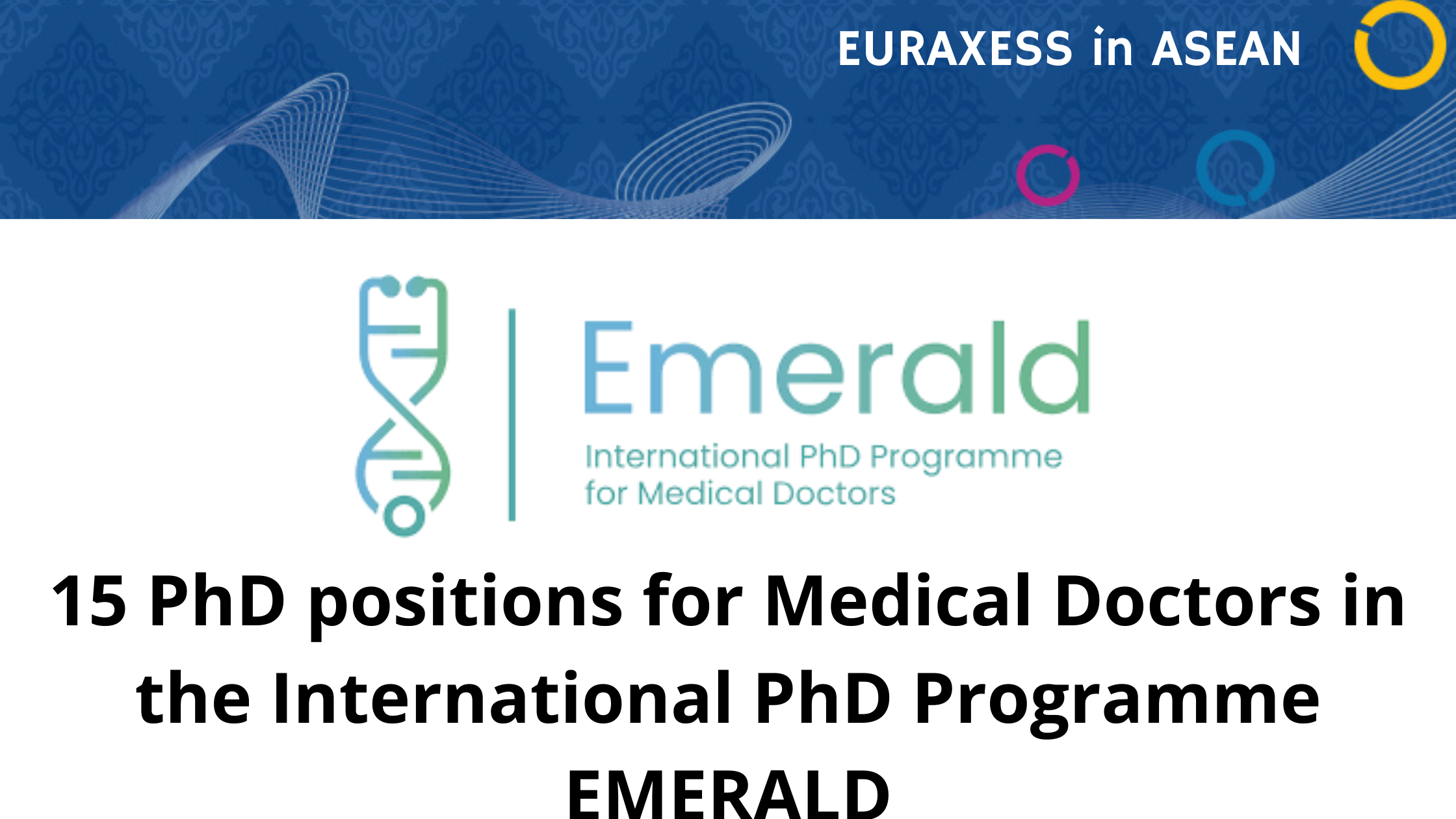 phd for doctors in europe